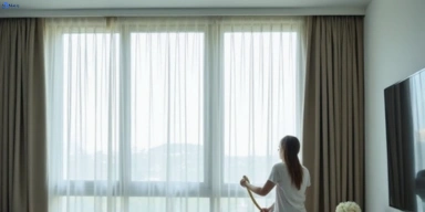 Delicate sheer drape cleaning noble-park-vic Matty Curtain Cleaning